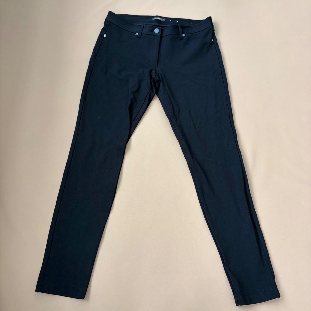 J‎ McLaughlin Women Becca Leggings Pants 4 Skinny Black Stretch Quiet Luxury